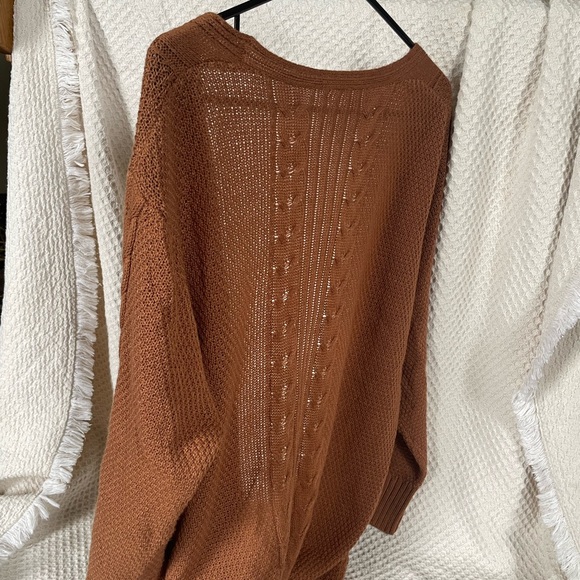 Rust lightweight cardigan - Picture 2 of 4